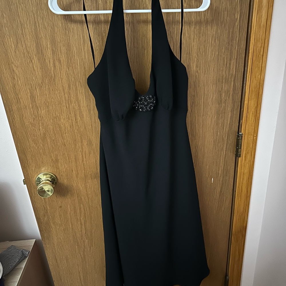 Jones New York Black Backless Dress